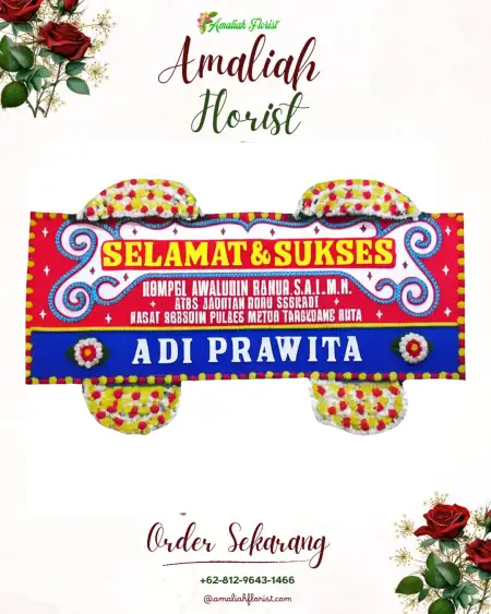 Papan Bunga Ucapan Selamat Kaway Xvi
