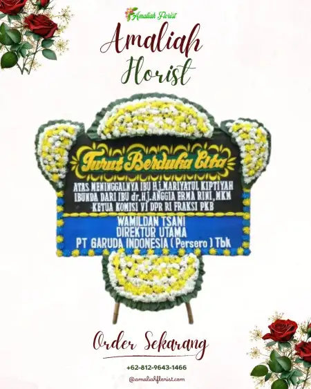 Papan Bunga Duka Kaway Xvi